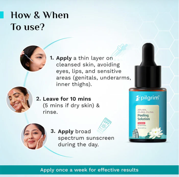 Pilgrim 25% AHA + 2% BHA + 5% PHA Peeling Solution